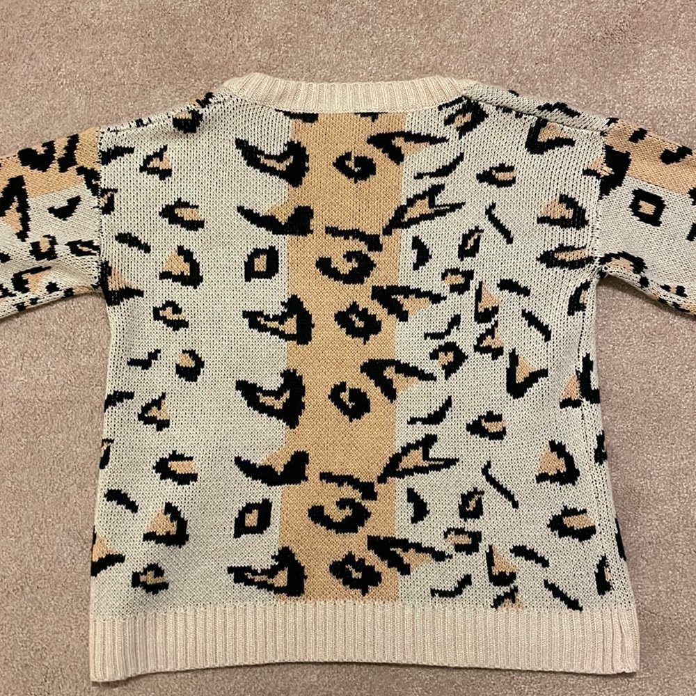 VNeck Leopard Sweater - Picture 5 of 5